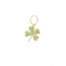 14K Gold and Emerald Four Leafed Clover
