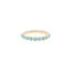 14K Gold and Turquoise Eternity Band