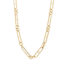 14K H Link and Double Circle Necklace