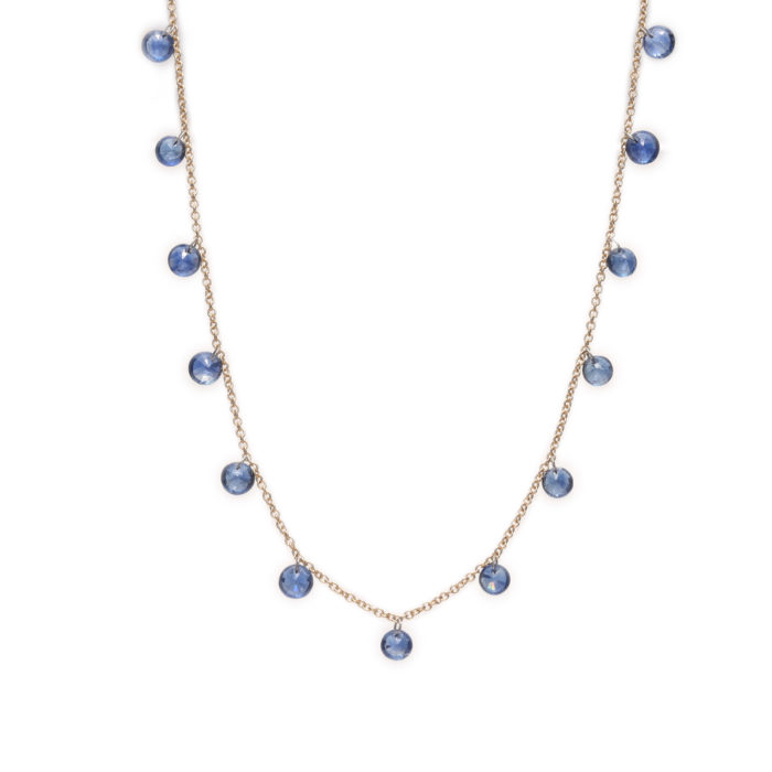 14K Gold and Sapphire Necklace