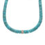 Turquoise and 14K Gold Rondelle Necklace
