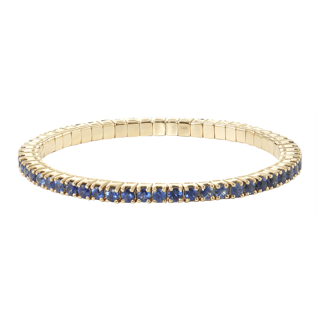 14K Flexible Sapphire Bracelet – Petra Jewelry