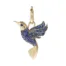 14K Diamond or Sapphire Hummingbird Charm