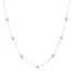 14K Pearl Flower Mirror Bead Necklace
