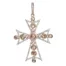 14K Rose Gold & Rose Cut Diamond Cross Charm